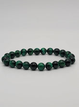 Load image into Gallery viewer, Self confidence Bracelet- Natural Green Tiger Eye Bracelet Elastic 8mm