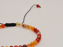 Load image into Gallery viewer, Carnelian Bracelet , Chakra Bracelet | adjustable bracelet, love and opportunity