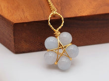 Load image into Gallery viewer, Blue Chalcedony necklace Powerful necklace Healing Energy Crystal Jewelry