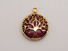 Load image into Gallery viewer, Tree Of Life Carnelian necklace / Tree necklace / Manifestation necklace /