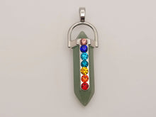 Load image into Gallery viewer, Green Aventurine Healing Crystal Point Necklace