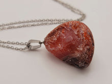 Load image into Gallery viewer, Natural Raw Carnelian Pendant Necklace