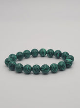 Load image into Gallery viewer, Elegant Malachite 10mm Beaded Bracelet - Enhance Your Style with Nature's Beauty