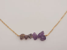 Load image into Gallery viewer, Natural Handmade Crystal Necklace Gold Tone Amethyst, Carnelian, & more