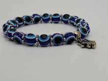 Load image into Gallery viewer, Evil Eye Charm Bracelet 8mm for Protection, Good Luck