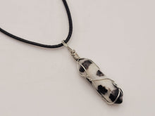 Load image into Gallery viewer, Natural Crystal Necklace Gold Wire & Silver Wrapped Moonstone Point