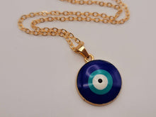 Load image into Gallery viewer, Evil Eye Necklace Blue Evil Eye Blue Eye Necklace • Gift for Her • EVIL eye Necklace