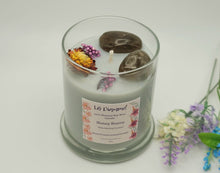 Load image into Gallery viewer, Honey Bunny Natural Soy Wax Candle Highly Scented with Smokey Quartz Crystals