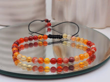 Load image into Gallery viewer, Carnelian Bracelet , Chakra Bracelet | adjustable bracelet, love and opportunity