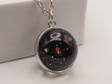 Load image into Gallery viewer, Universe Galaxy Necklace, Nebula Double-sided Glass Ball Pendant Necklace