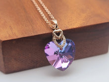 Load image into Gallery viewer, I Love You Necklace - Trendy Heart necklace Gold tone - Gift for her