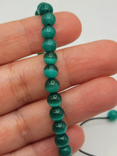 Load image into Gallery viewer, Green Cats Eye Stone Bracelet Genuine bead bracelet Adjustable