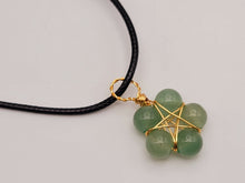 Load image into Gallery viewer, Crystal Necklace Gold Wire Wrapped Green Aventurine Healing Crystal necklace