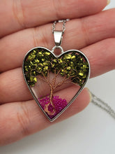 Load image into Gallery viewer, Tree Of Life necklace / Tree necklace / Pyrite & Rose Topaz / Trending necklace