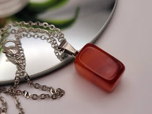 Load image into Gallery viewer, Crystal Necklace Silver Wire Carnelian Stone Irregular Crystal Necklace