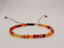 Load image into Gallery viewer, Carnelian Bracelet , Chakra Bracelet | adjustable bracelet, love and opportunity