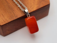 Load image into Gallery viewer, Crystal Necklace Silver Wire Carnelian Stone Irregular Crystal Necklace