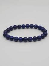 Load image into Gallery viewer, Natural Lapis Lazuli Bracelet- 8mm stretch bracelet