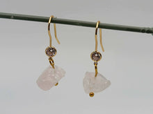 Load image into Gallery viewer, Handmade Clear Quartz Quartz Natural Drop Earrings , Stone Earrings