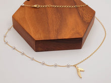 Load image into Gallery viewer, Pearl Daisy Choker Necklace - Trendy Pearl necklace Gold tone