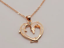 Load image into Gallery viewer, White Dolphin Golden Necklace, Dainty Necklace, Bridesmaid Gift