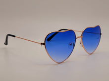 Load image into Gallery viewer, LB diamond - Heart Shape Heart Sunglasses Retro Vintage Boho Dark Blue