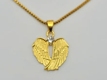 Load image into Gallery viewer, Golden Wing Pendant necklace Trending Necklace , Gold plated charm, Wing necklace