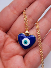 Load image into Gallery viewer, Evil Eye Necklace Blue Evil Eye Blue Eye Necklace • Gift for Her • Anniversary Gift • Birthday Gift •