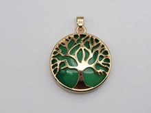 Load image into Gallery viewer, Tree Of Life Green Jade necklace / Tree necklace / Manifestation necklace /