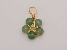 Load image into Gallery viewer, Crystal Necklace Gold Wire Wrapped Green Aventurine Healing Crystal necklace