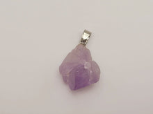 Load image into Gallery viewer, Natural RAW Amethyst pendant necklace, natural Amethyst stone necklace