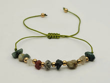 Load image into Gallery viewer, Unakite Adjustable Bracelet - Beautiful Chip Beaded Jewelry Gift for Her or Him