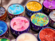 Load image into Gallery viewer, Manifestation Candles For Love, Abundance, Clarity, Spiritual Cleanse, Healing, reiki energy, herbs, and organic soy Wax