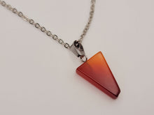 Load image into Gallery viewer, Natural Handmade Crystal Necklace Silver Wire Carnelian Stone Healing Crystal Necklace Silver tone