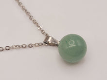 Load image into Gallery viewer, Natural Handmade Crystal Necklace Silver Tone Green Aventurine Healing Crystal Necklace