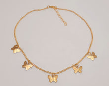 Load image into Gallery viewer, Butterfly Necklace - Trendy Butterfly necklace Gold tone - Gift for her
