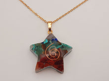 Load image into Gallery viewer, Orgonite Pendant Necklace Metatron Cosmic Healing Crystal Sacred Star