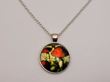 Load image into Gallery viewer, Mushroom Necklace Boho Jewelry for Gift, Silver Mushroom Pendant, Hippie Jewelry