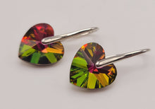 Load image into Gallery viewer, Handmade Small Natural Mini Colorful Heart Earrings , Cute Earrings Gift for her