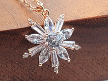 Load image into Gallery viewer, Gorgeous Sunflower Dainty Necklace - gift for her Rose Gold Tone
