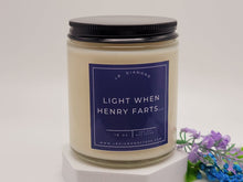 Load image into Gallery viewer, Personalized Light When Name Farts Soy Candle Natural Soy Wax Candle