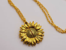 Load image into Gallery viewer, Radiant Sunflower: 18-Inch Gold Tone Necklace - A Stylish Token of Sunshine