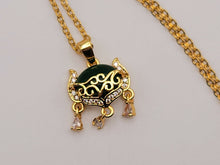 Load image into Gallery viewer, Jade Natural Necklace Gold Tone Necklace- Good Luck•Fortune