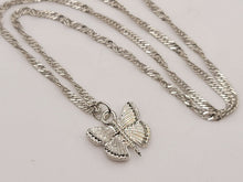 Load image into Gallery viewer, Butterfly Necklace - Trendy Butterfly necklace Silver tone - Gift for her butterfly pendant