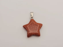 Load image into Gallery viewer, Gold Sandstone Crystal Star Necklace Trending Pendant Necklace Gift For Her, Handmade Necklace