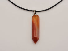 Load image into Gallery viewer, Elegant Silver Tone Carnelian Point Necklace - Daily Necklace