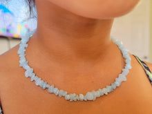 Load image into Gallery viewer, Blue Chalcedony Choker necklace Powerful necklace Healing Energy Crystal