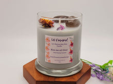 Load image into Gallery viewer, Kiss me all Over Natural Soy Wax Candle Highly Scented with Smokey Quartz Crystals