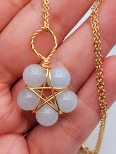 Load image into Gallery viewer, Blue Chalcedony necklace Powerful necklace Healing Energy Crystal Jewelry