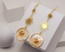 Load image into Gallery viewer, Pressed Wild Flower Earrings | Multi Flower Earrings | Resin Jewelry